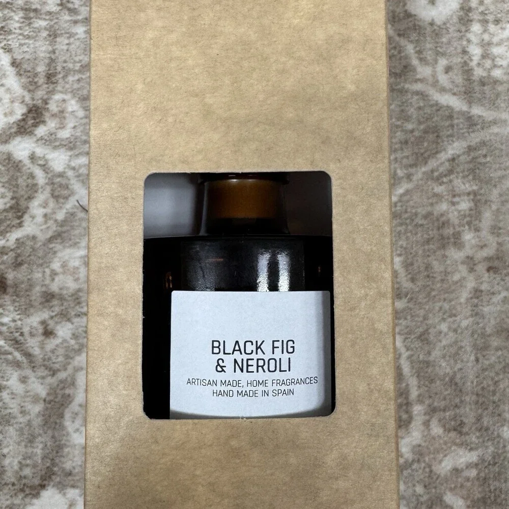 Vila Hermanos Fig & Amber REED DIFFUSER 3.38oz Blue Lasts 1.5‎ Months